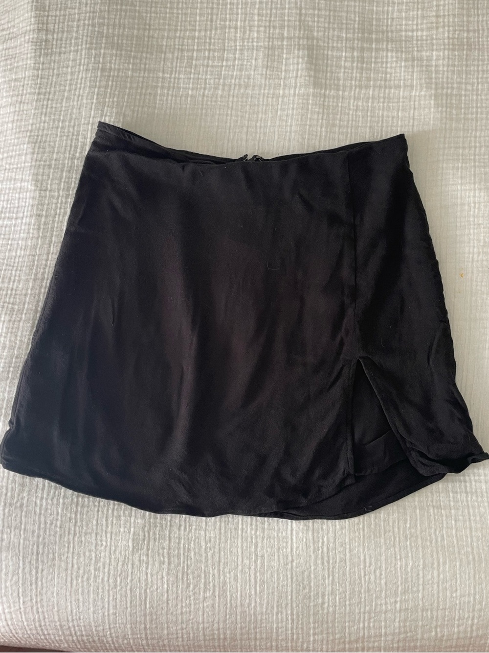 Sunday Best Women's Black Side-Slit Mini Skirt